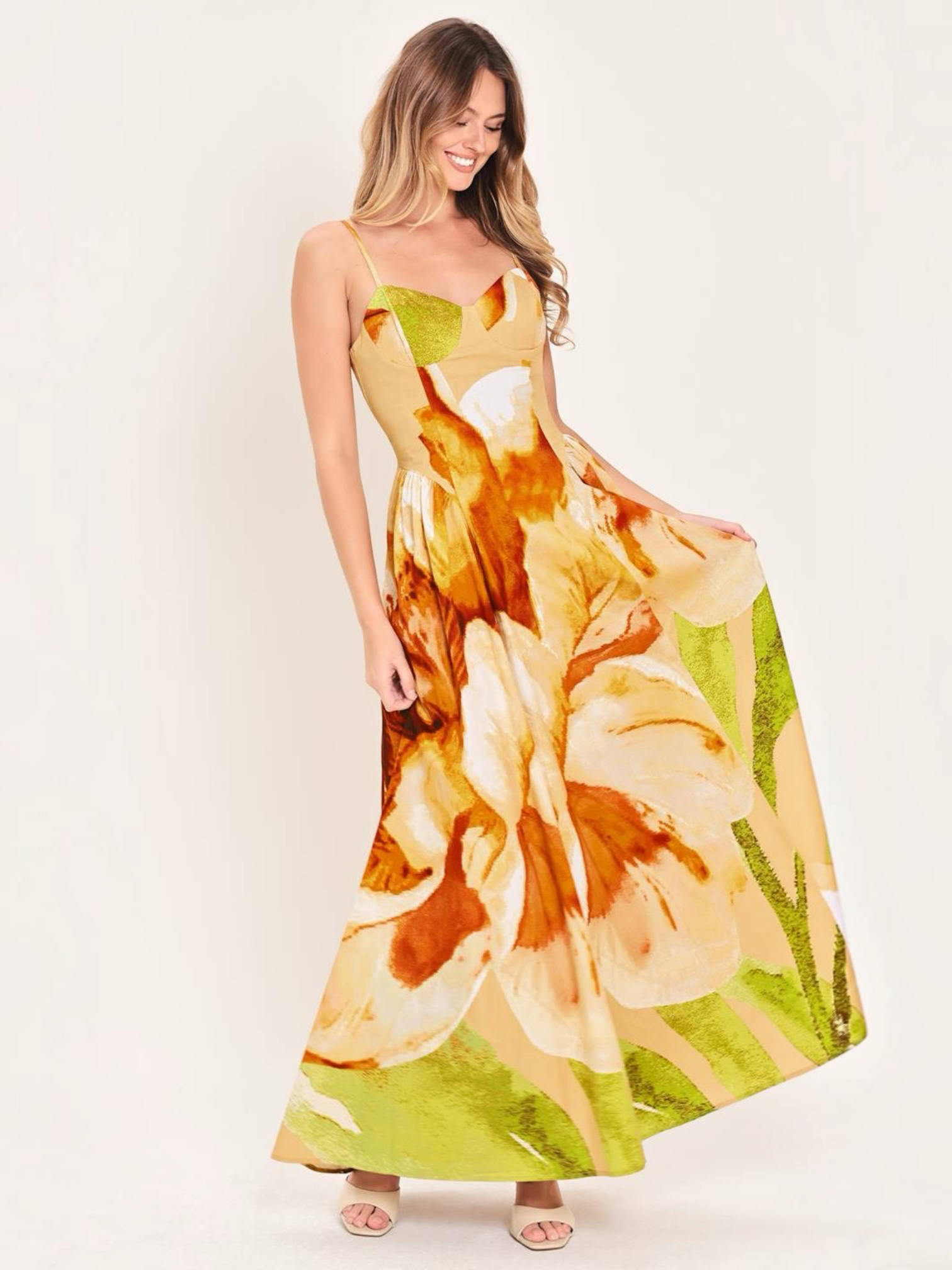 Lorena Woven Maxi Dress – Beashion Boutique