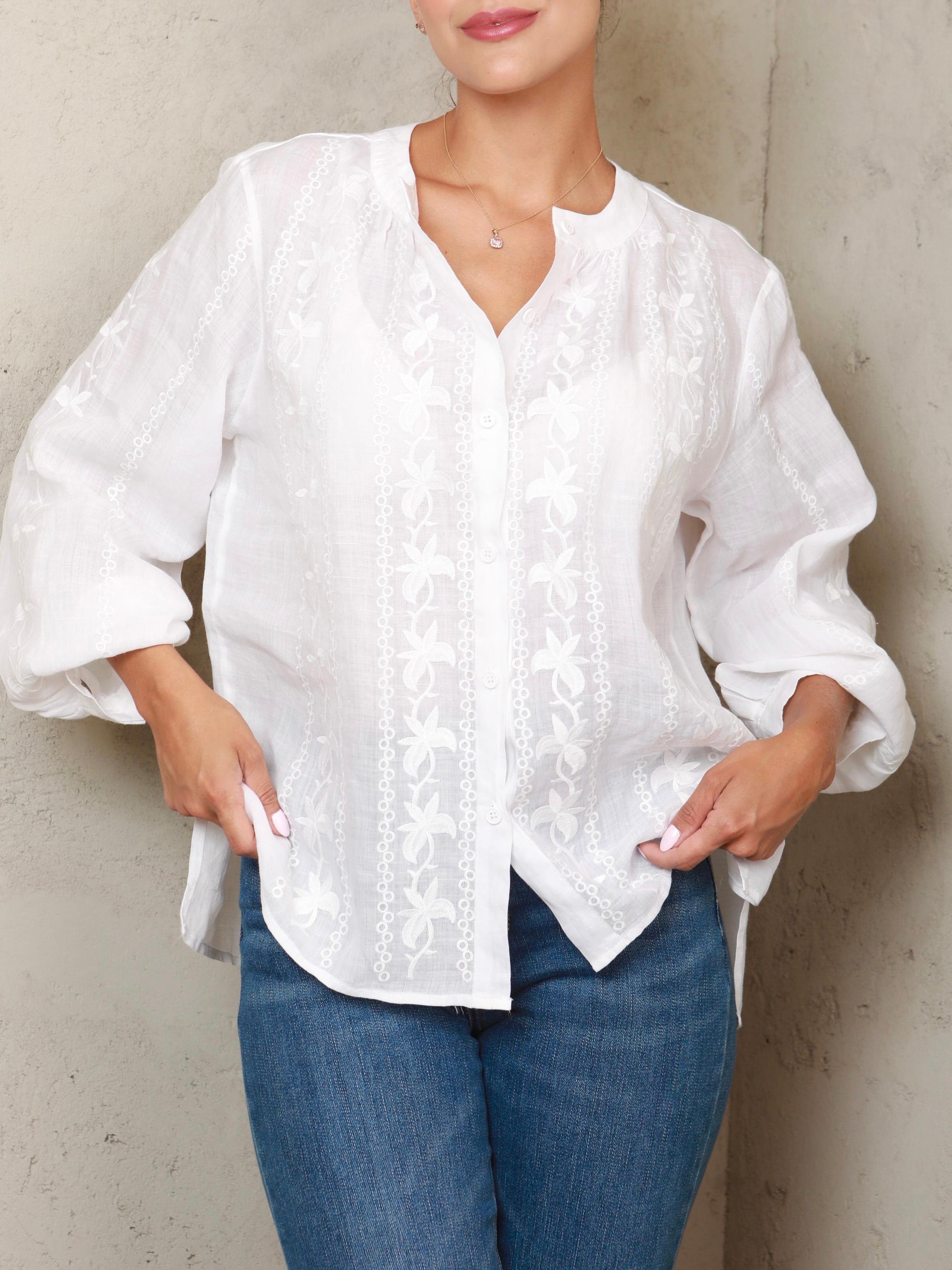Helena Embroidery Top