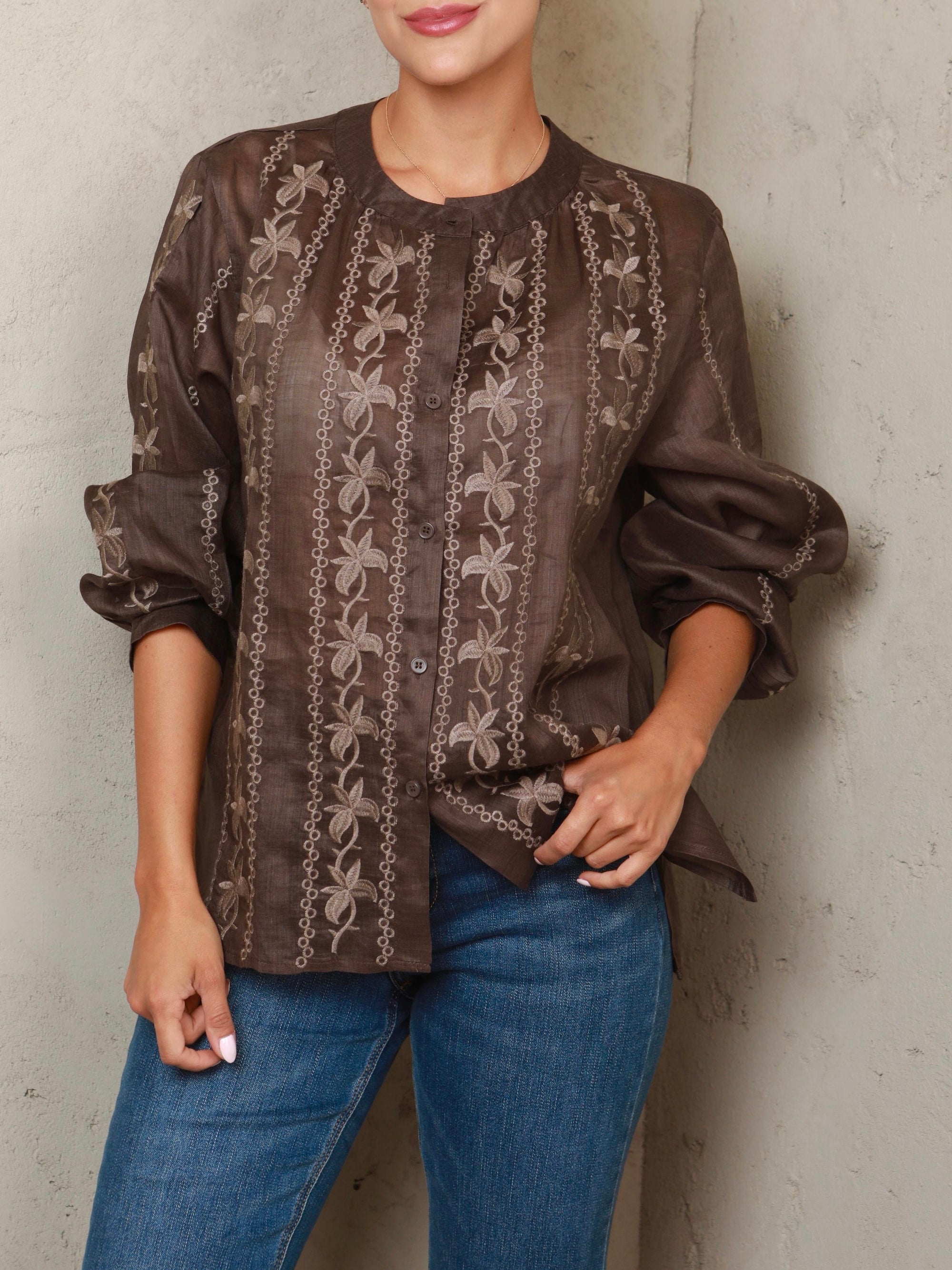 Helena Embroidery Top