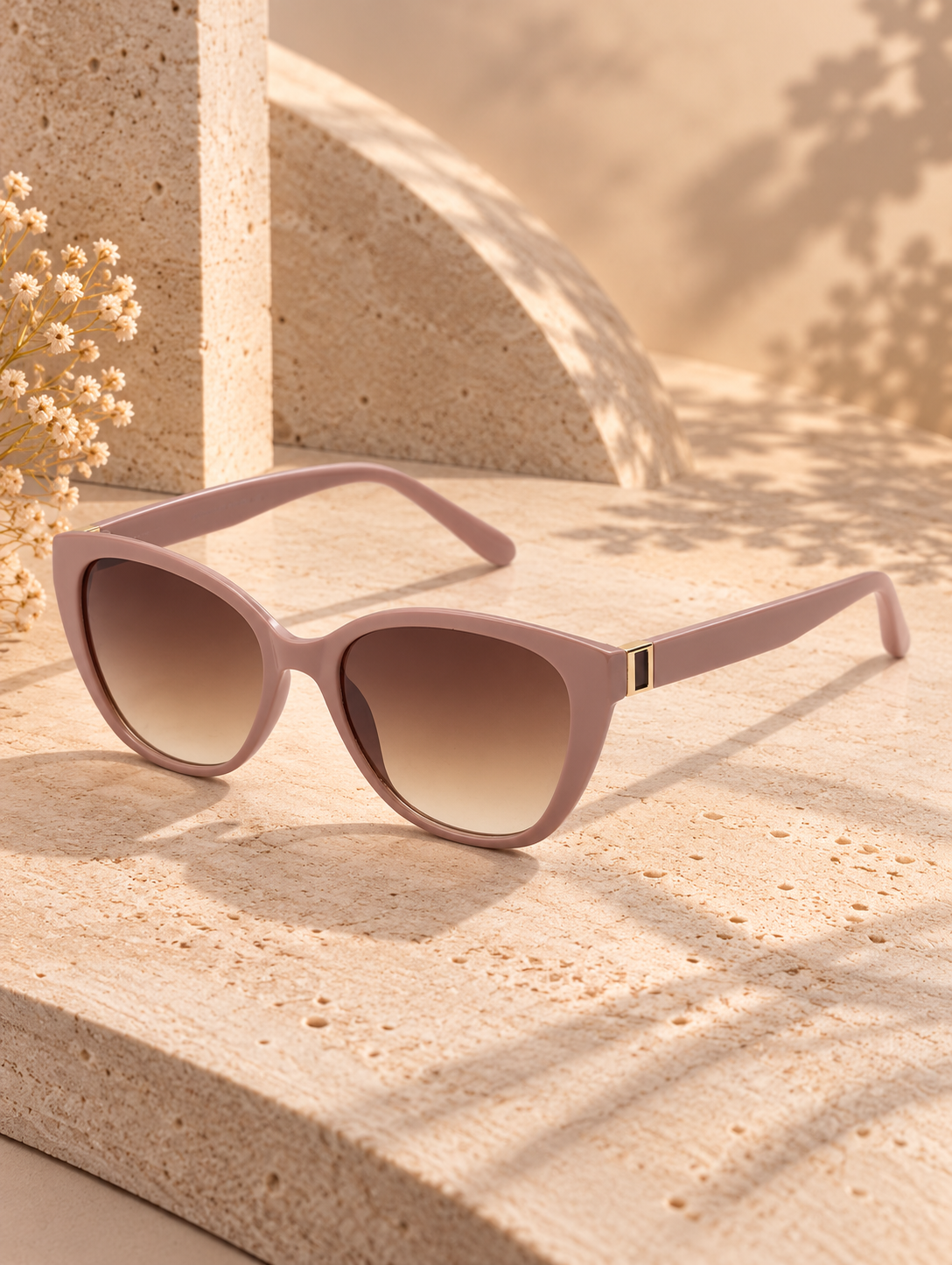 Vittoria Cat Eye Dusty Rose Sunglasses