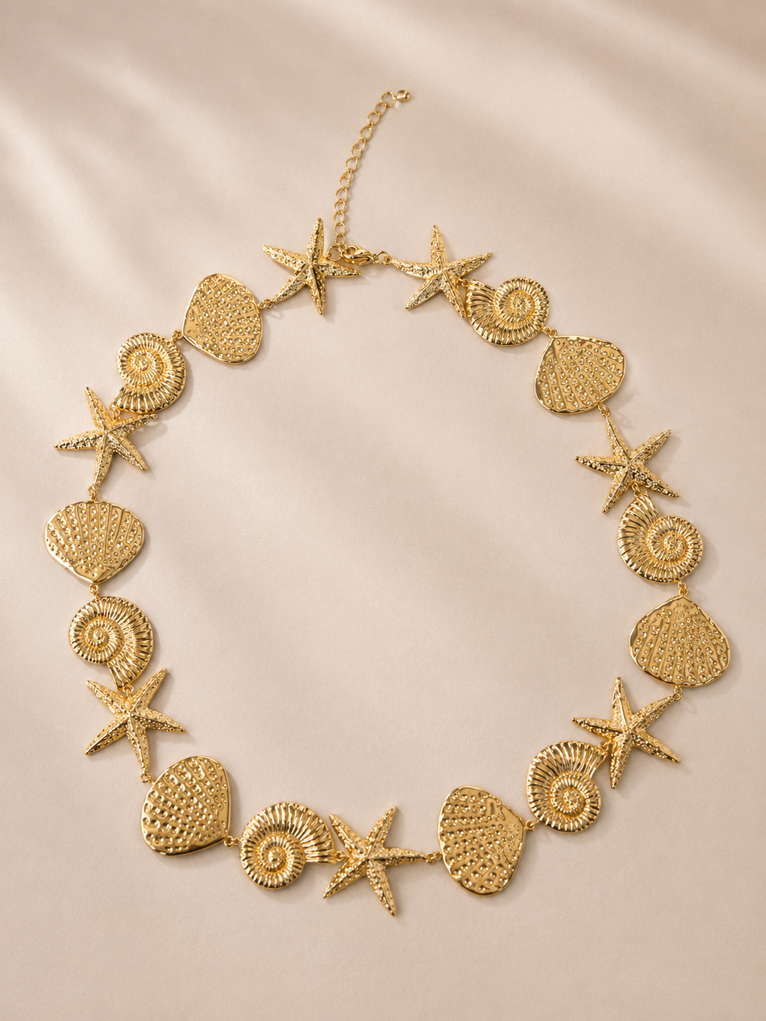 Golden Coastal Charm Necklace