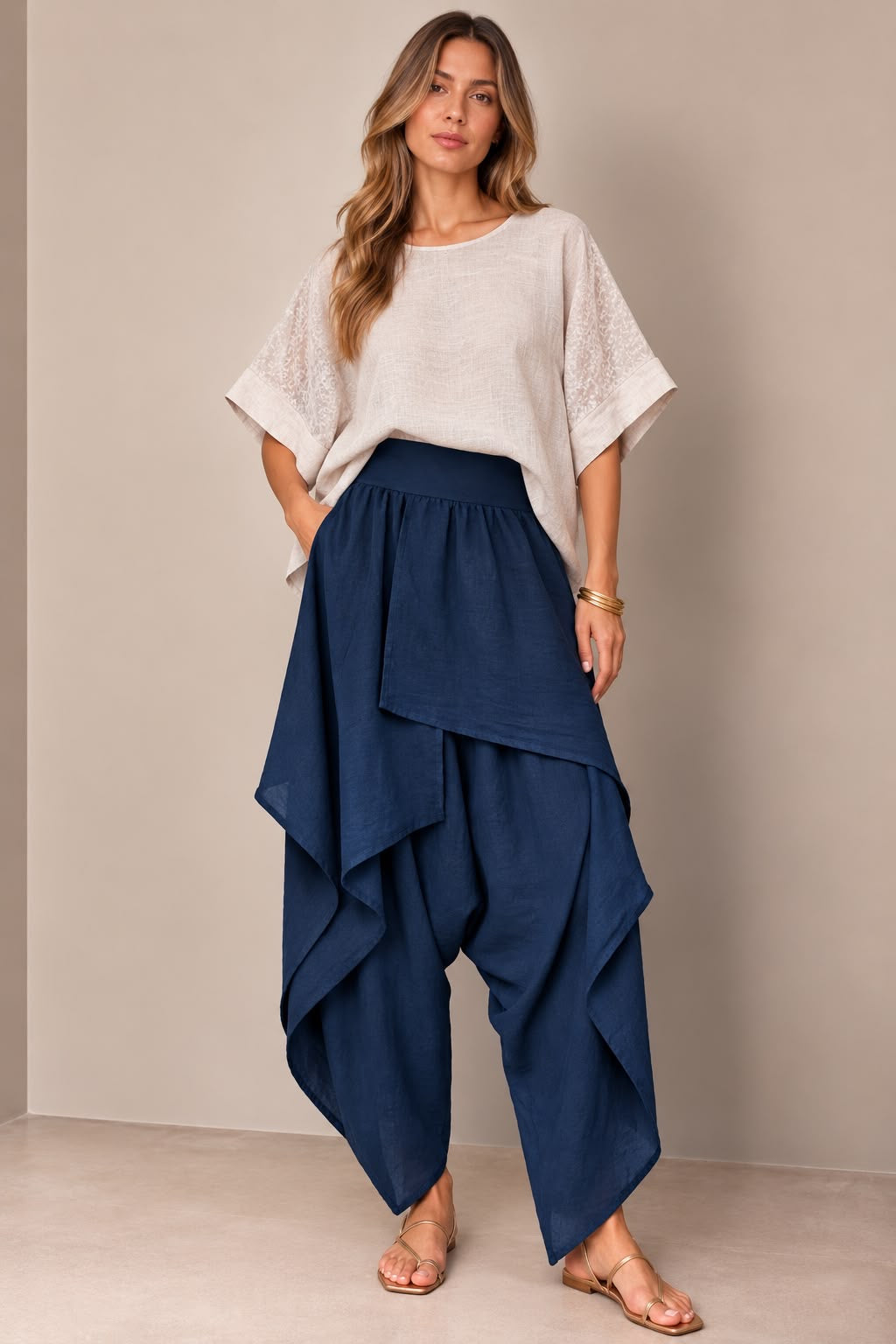 Linette Asymmetrical Layered Bottoms