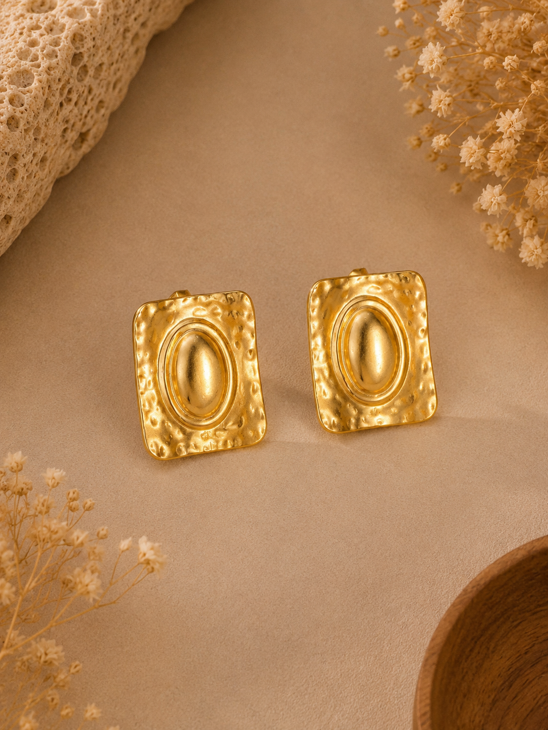 Golden Heritage Stud Earrings
