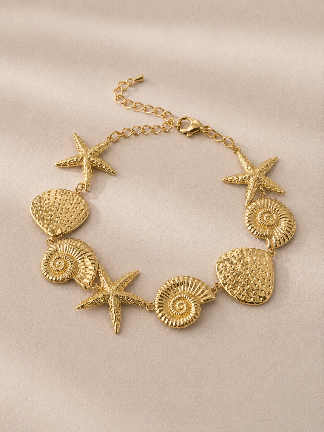 Golden Coastal Charm Bracelet