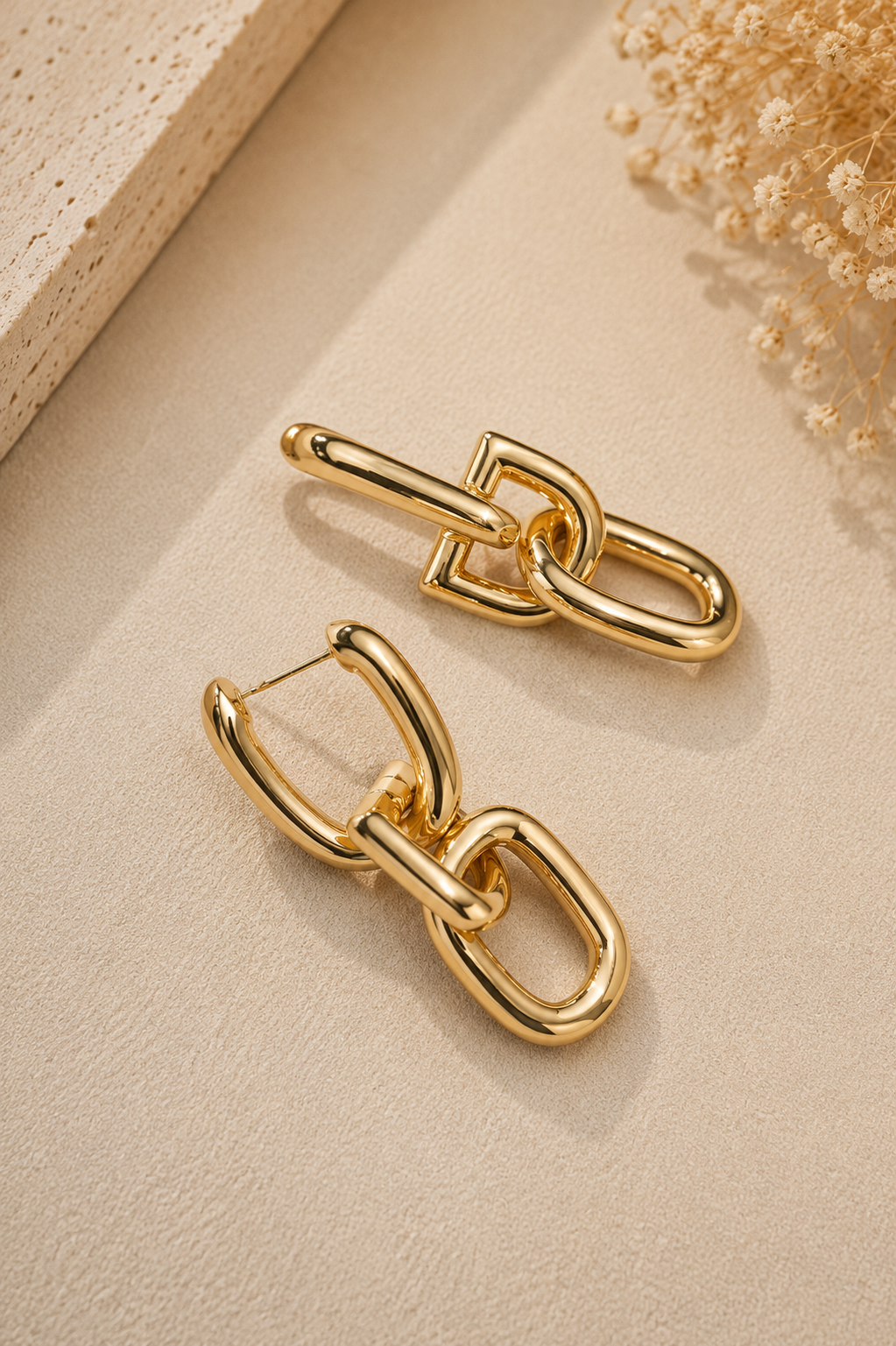 Modern Link Earrings