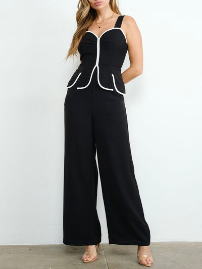 Rocio Peplum Back Jumpsuit