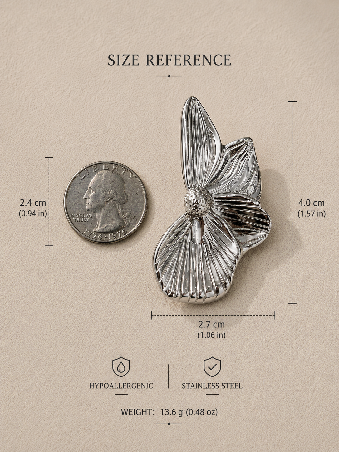 Silver Bloom Statement Earrings
