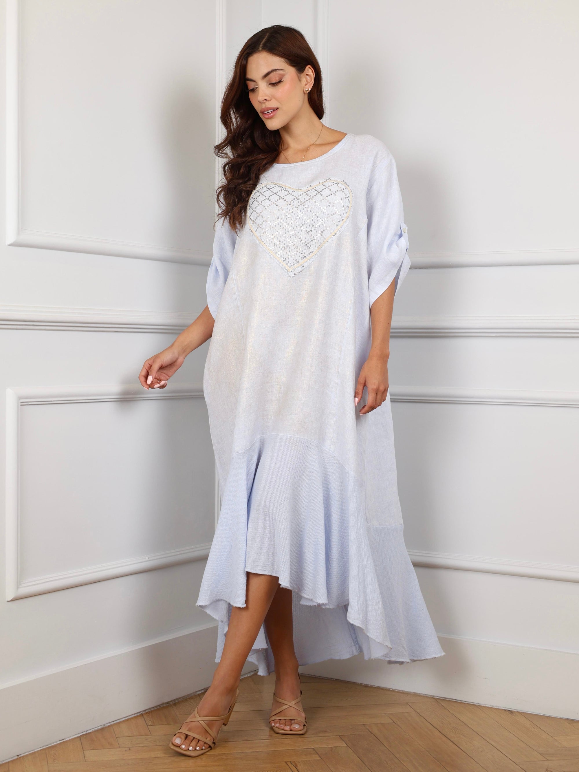 Valentina Heart of Linen Dress
