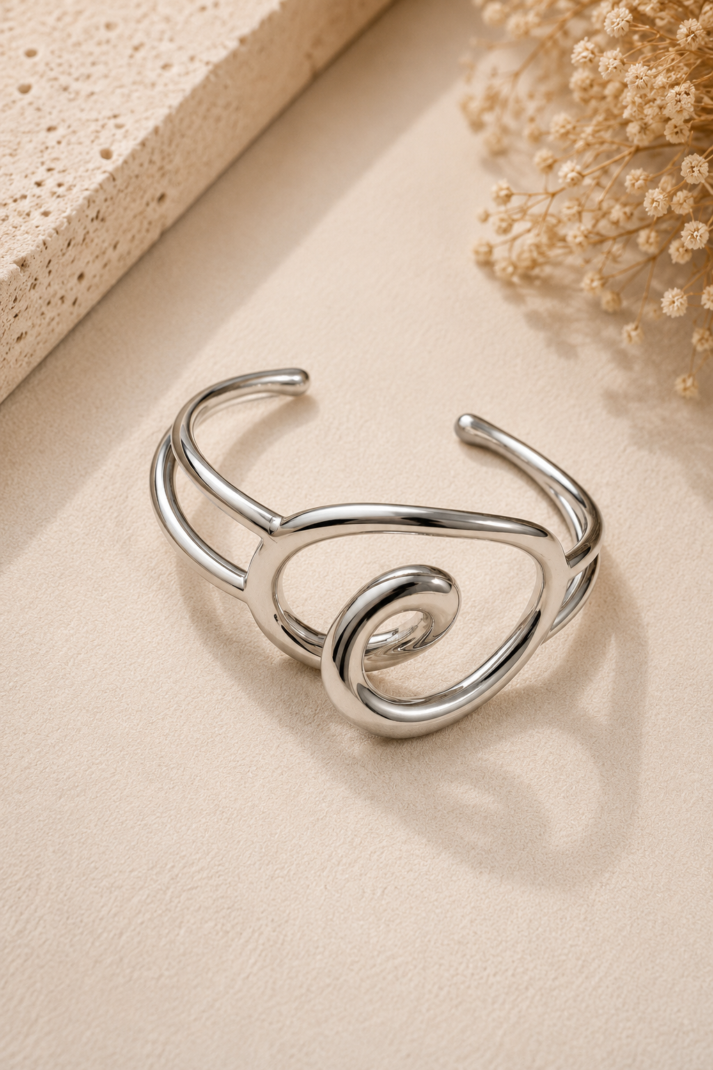 Silver Infinity Cuff
