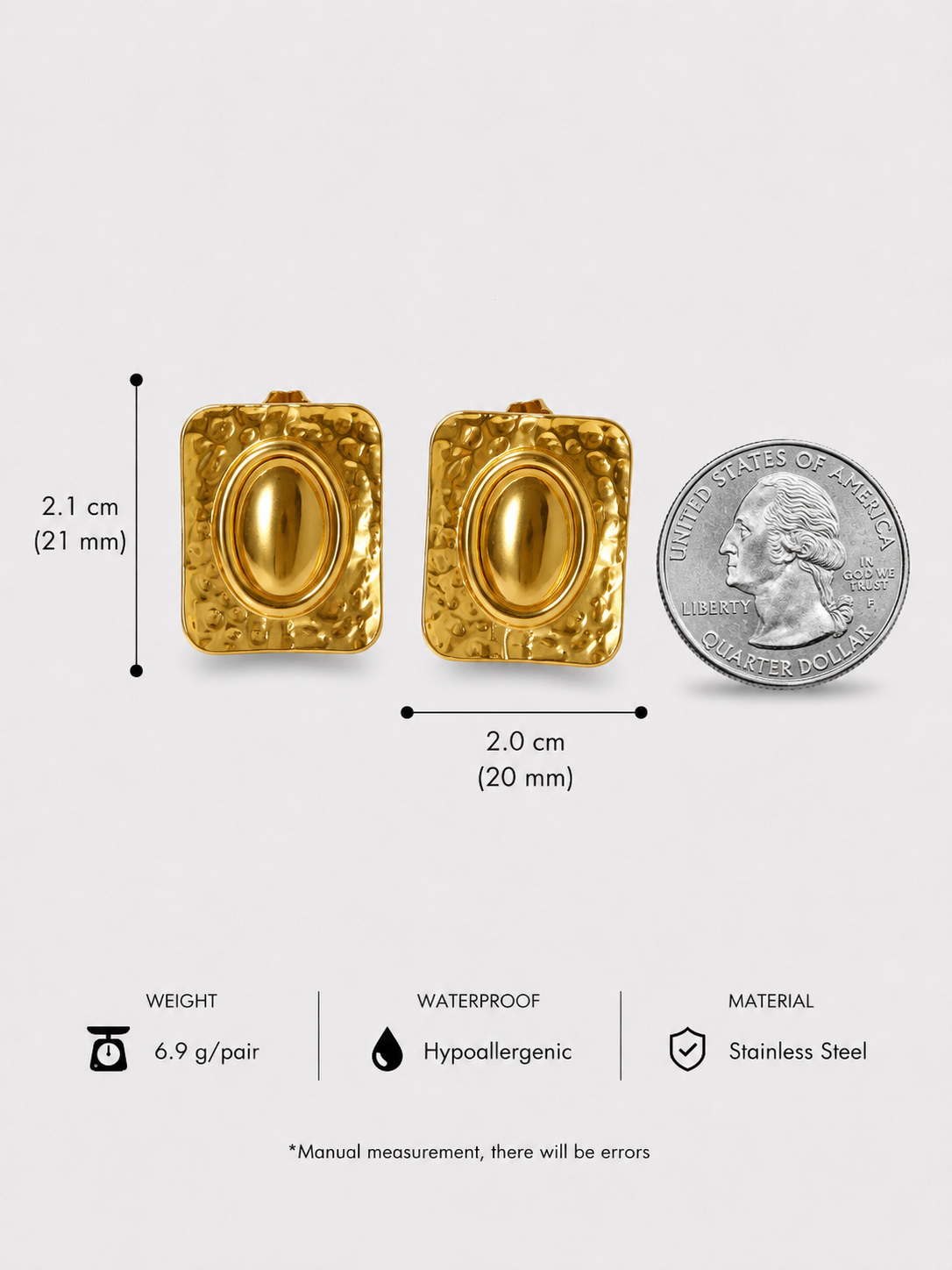 Golden Heritage Stud Earrings