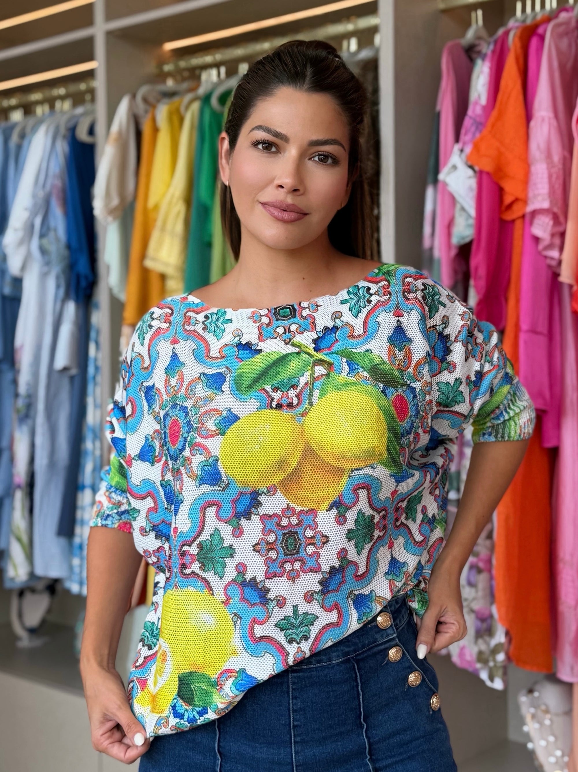 Sicilian Lemon Relaxed Italian Knit