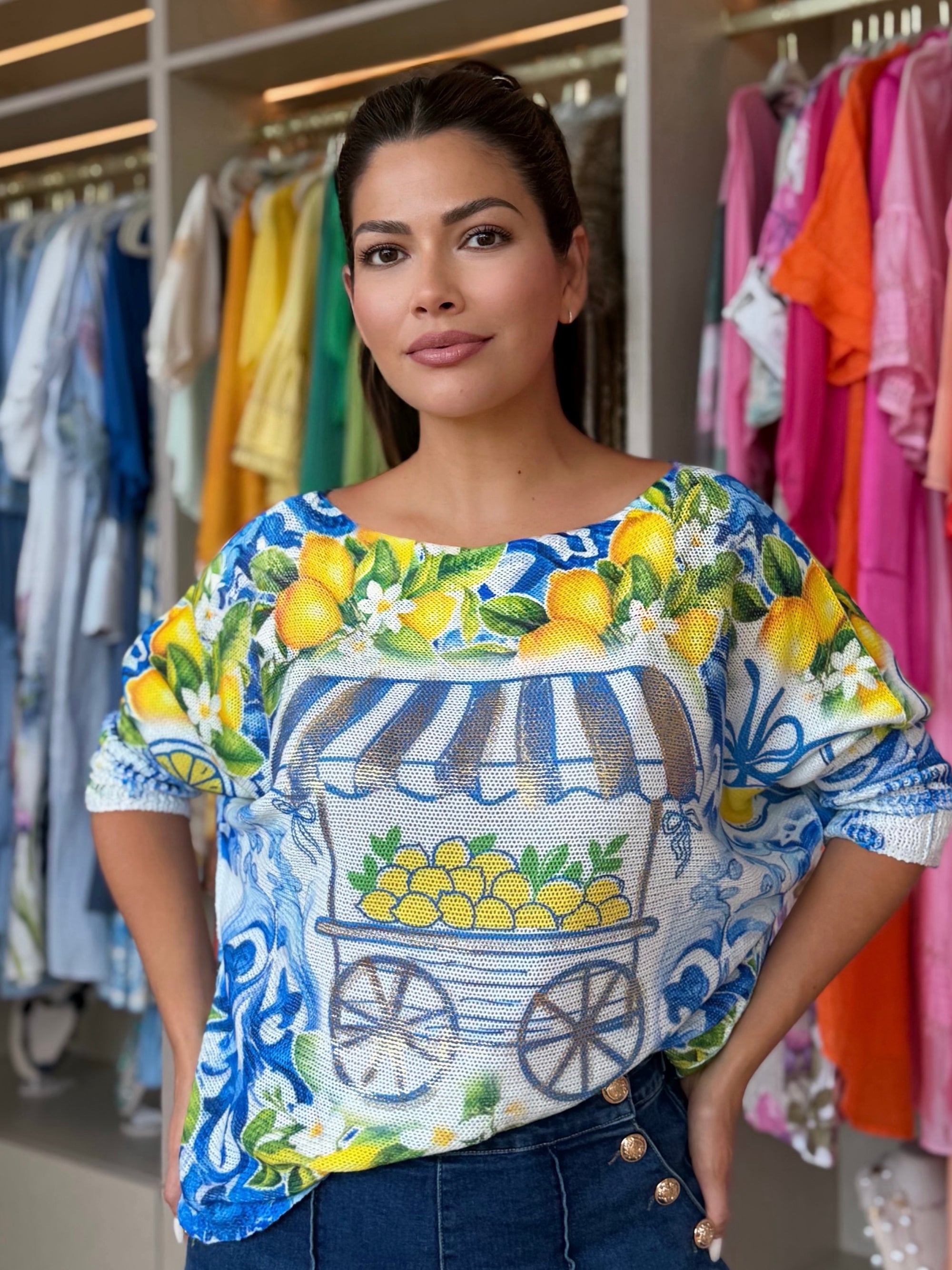 Lemon Market Relaxed Italian Knit