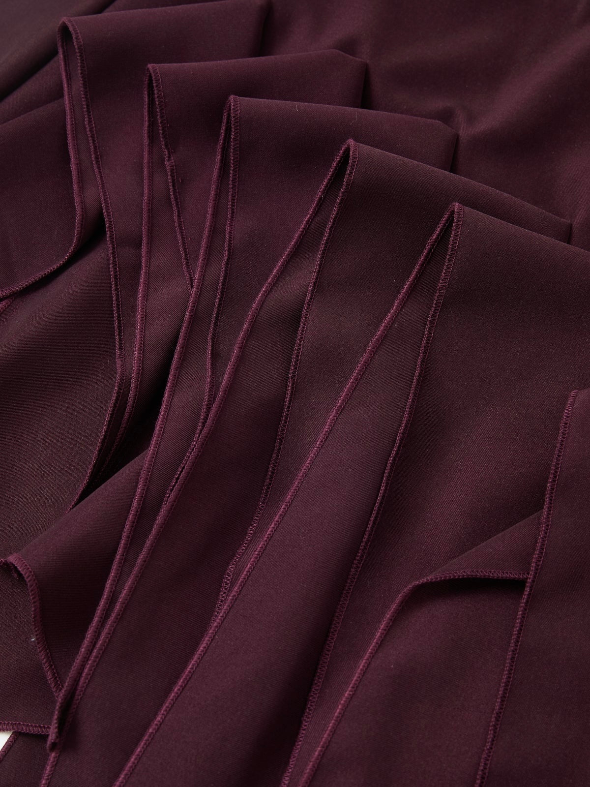 Kiara Asymmetric Twill Burgundy Skirt