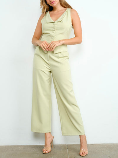 Hailey 2 Piece Honeydew Set