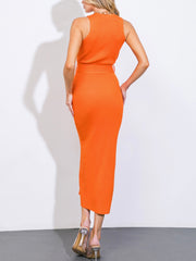 Alaia Orange Knit Dress