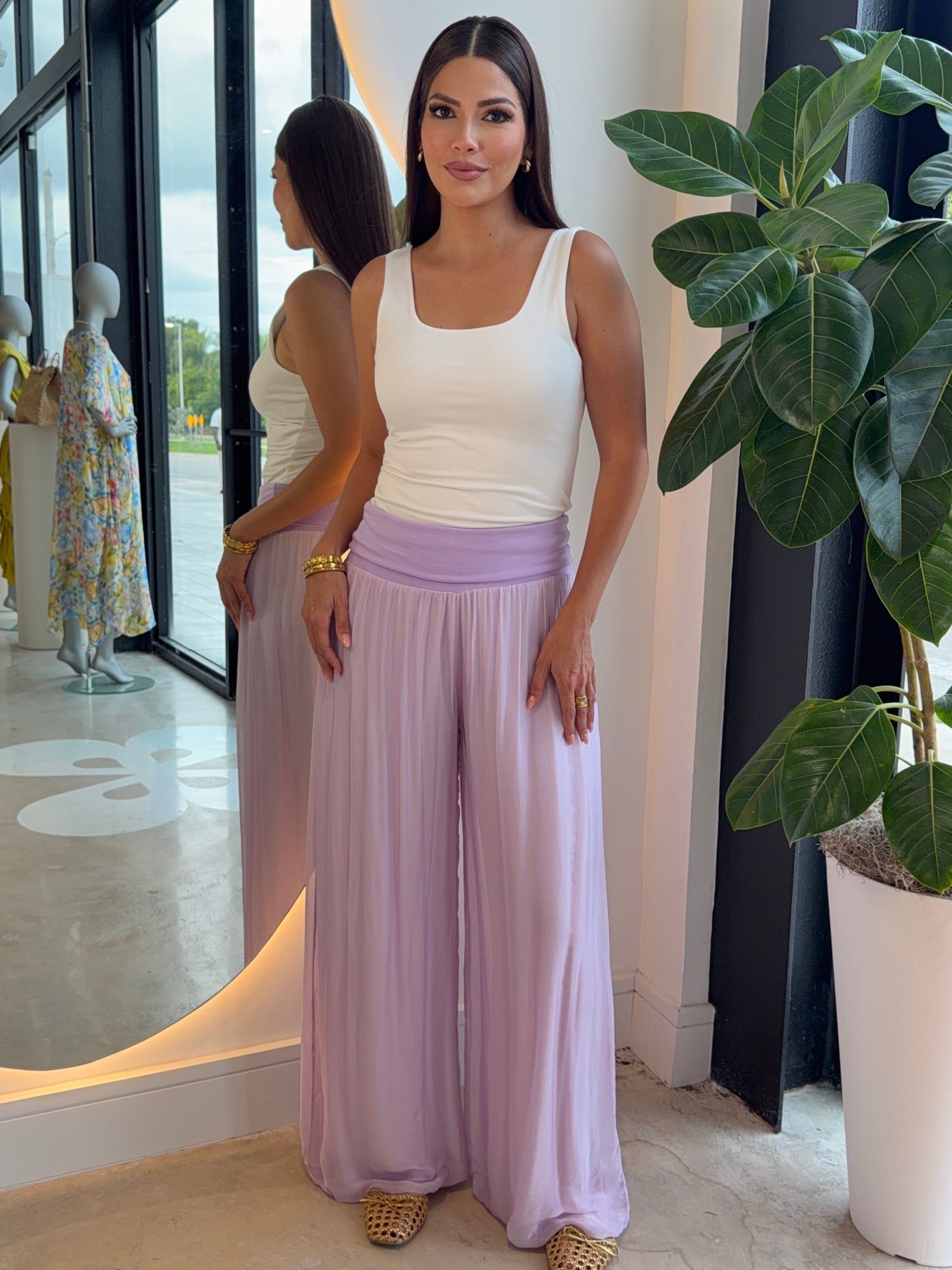 Elia Silk Lavender Bottoms