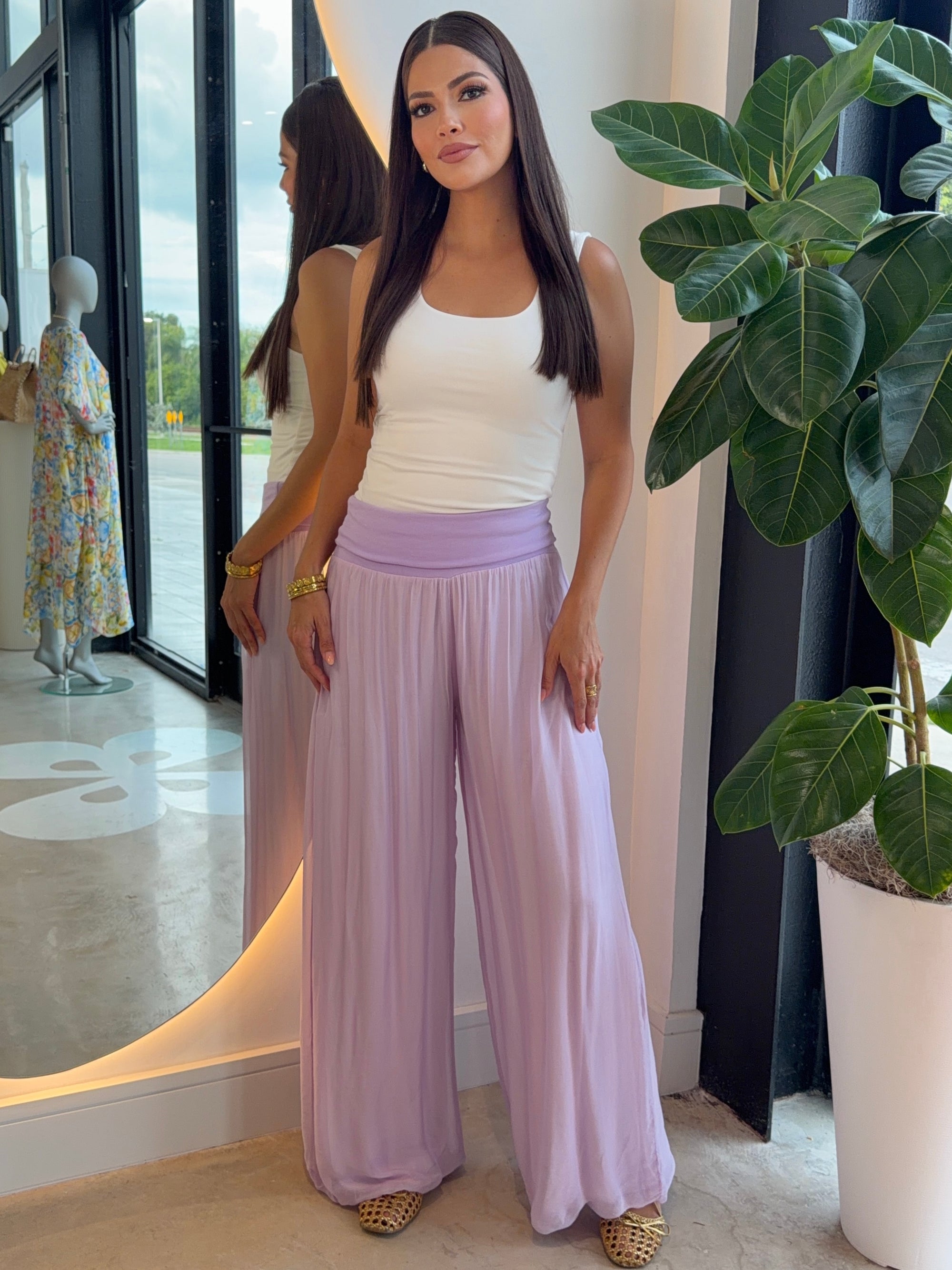 Elia Silk Lavender Bottoms