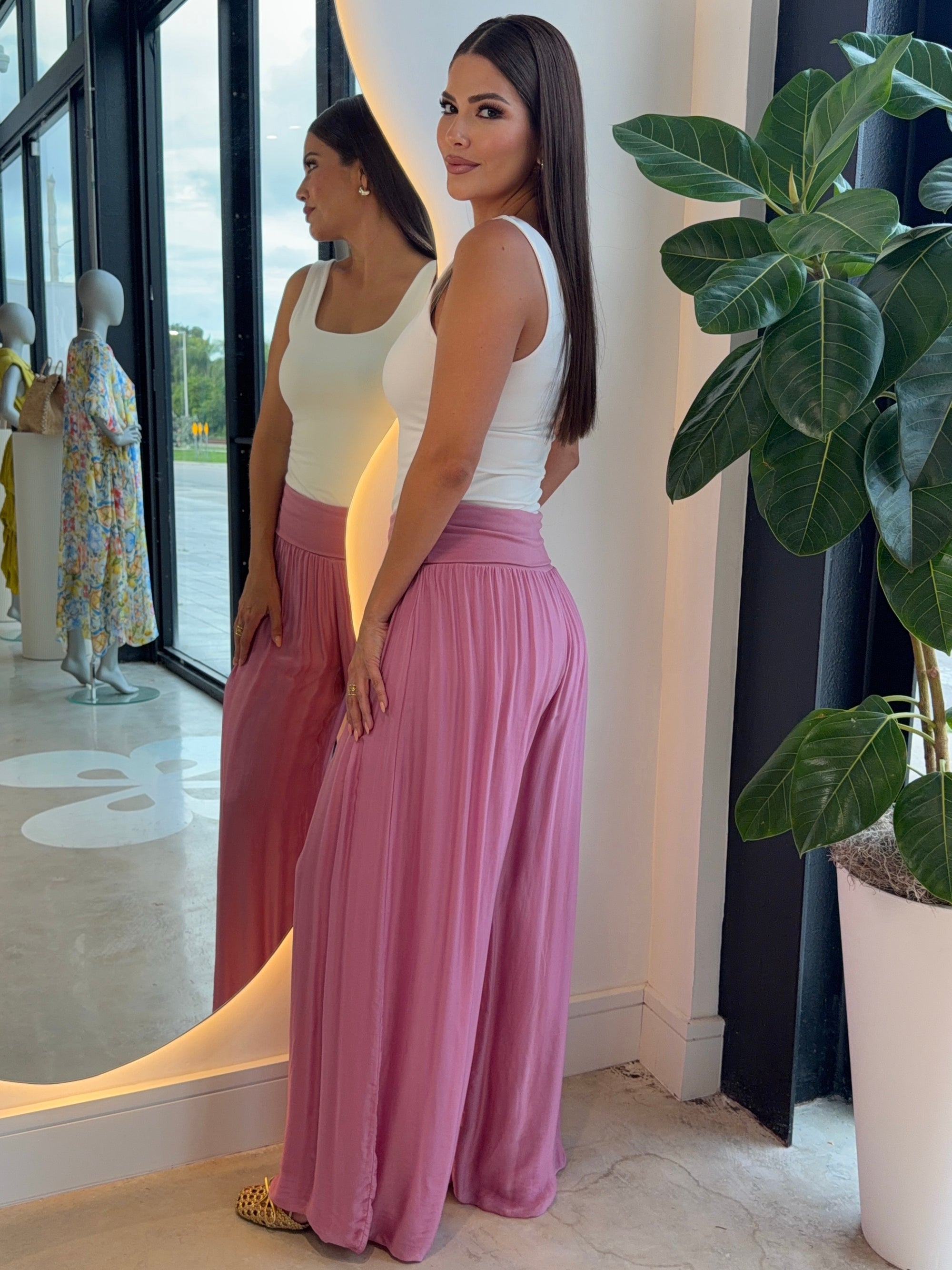 Elia Silk Dusty Pink Bottoms