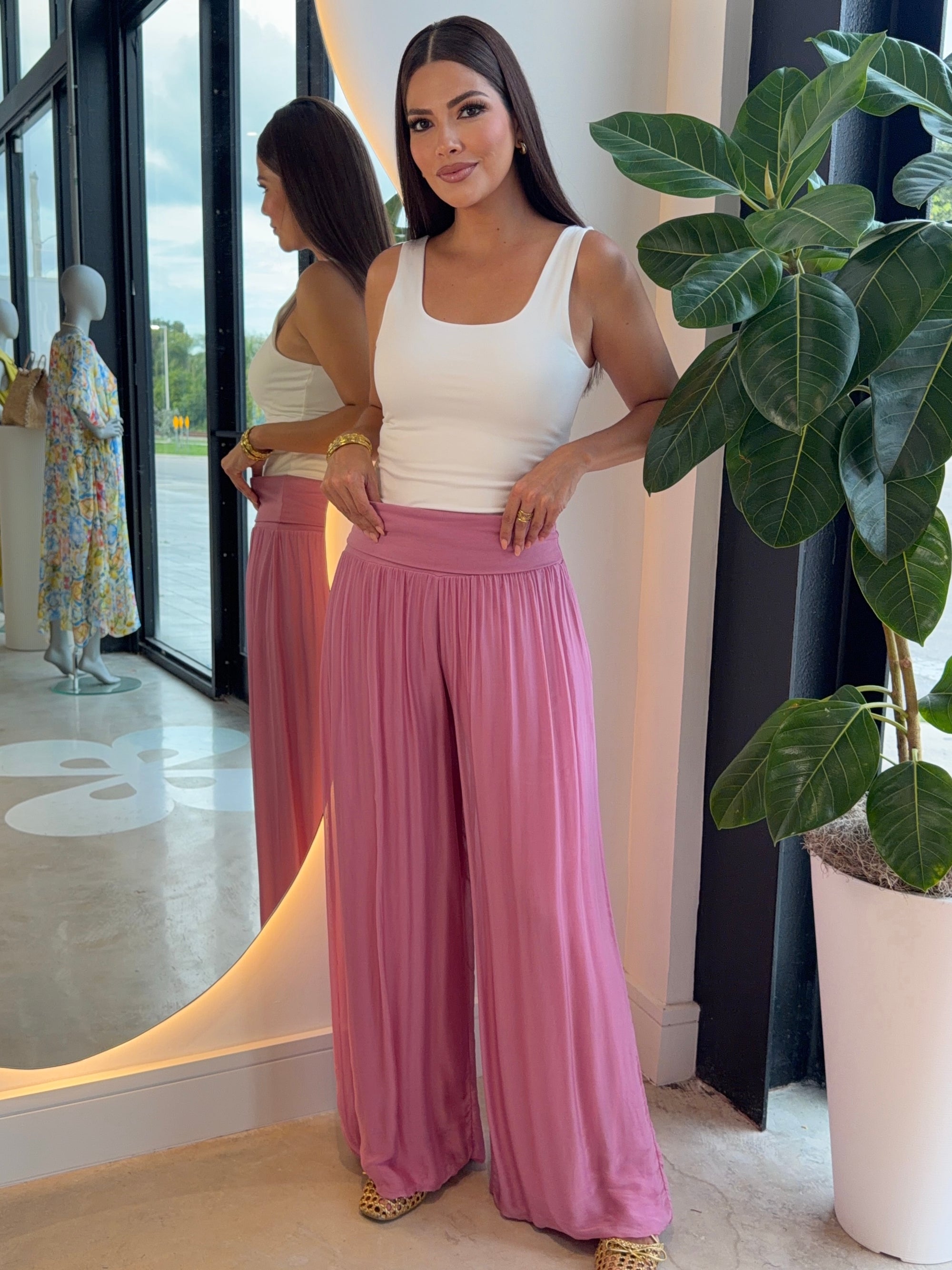 Elia Silk Dusty Pink Bottoms