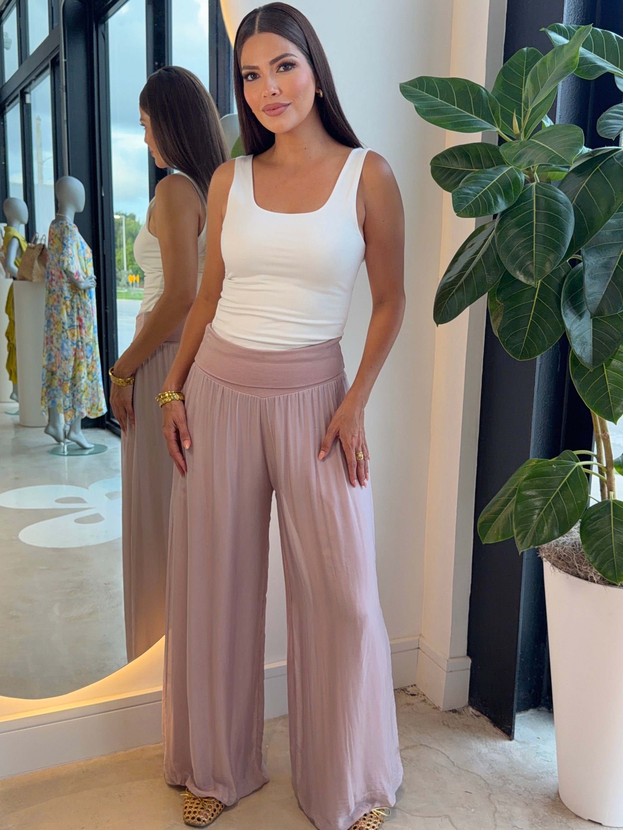 Elia Silk Mauve Bottoms