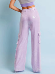 Mia Sequin Cargo Pants