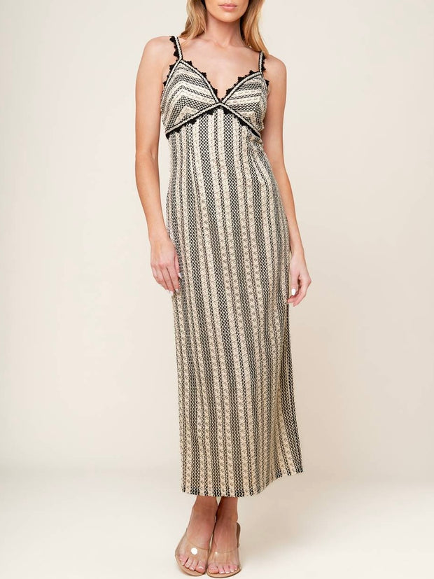Berenice Crochet Lace Midi Dress