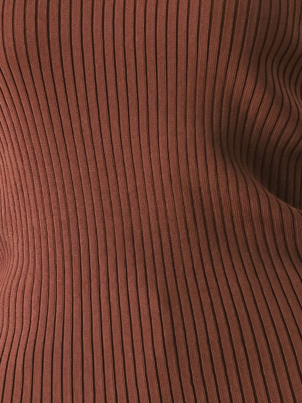 Julie Sweater Knit Brown Top