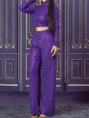 Camila Purple Sequin 2 Piece Set FS