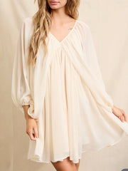 Diana Flowy Cream Dress