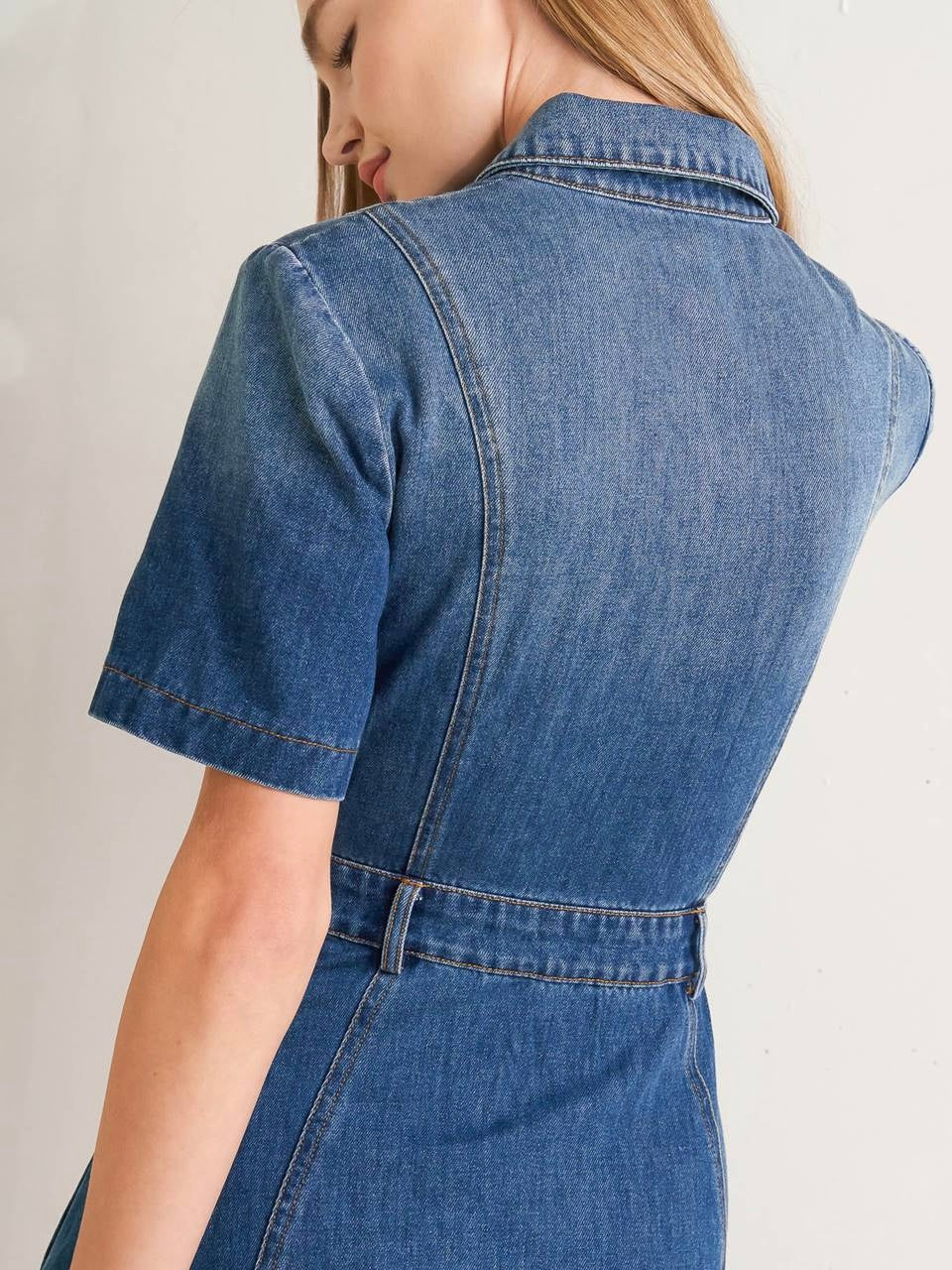 Giovanna Washed Denim Dress