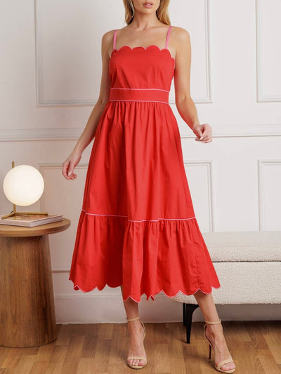 Eloise Woven Midi Dress
