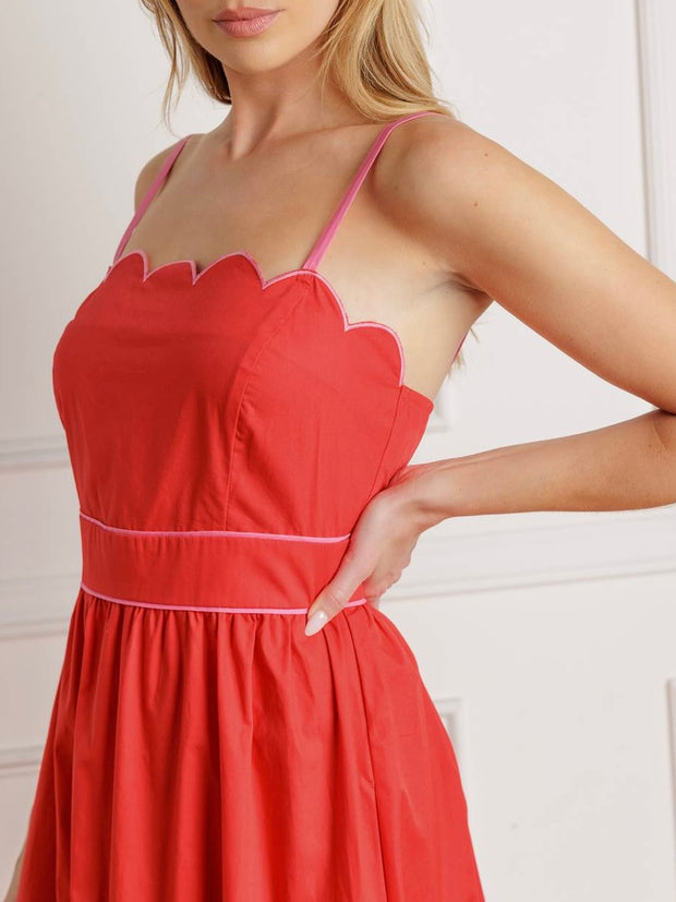 Eloise Woven Midi Dress