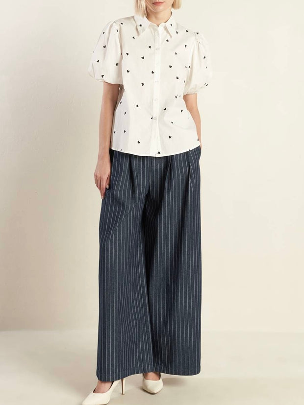 Emma Hearts Woven Top