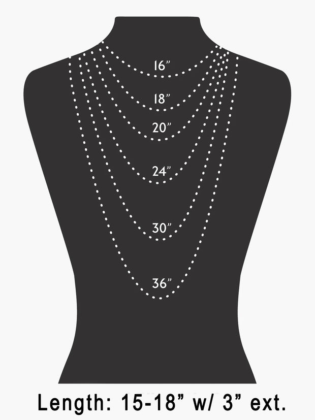Matte Metal Tone Circle & Oval Necklace