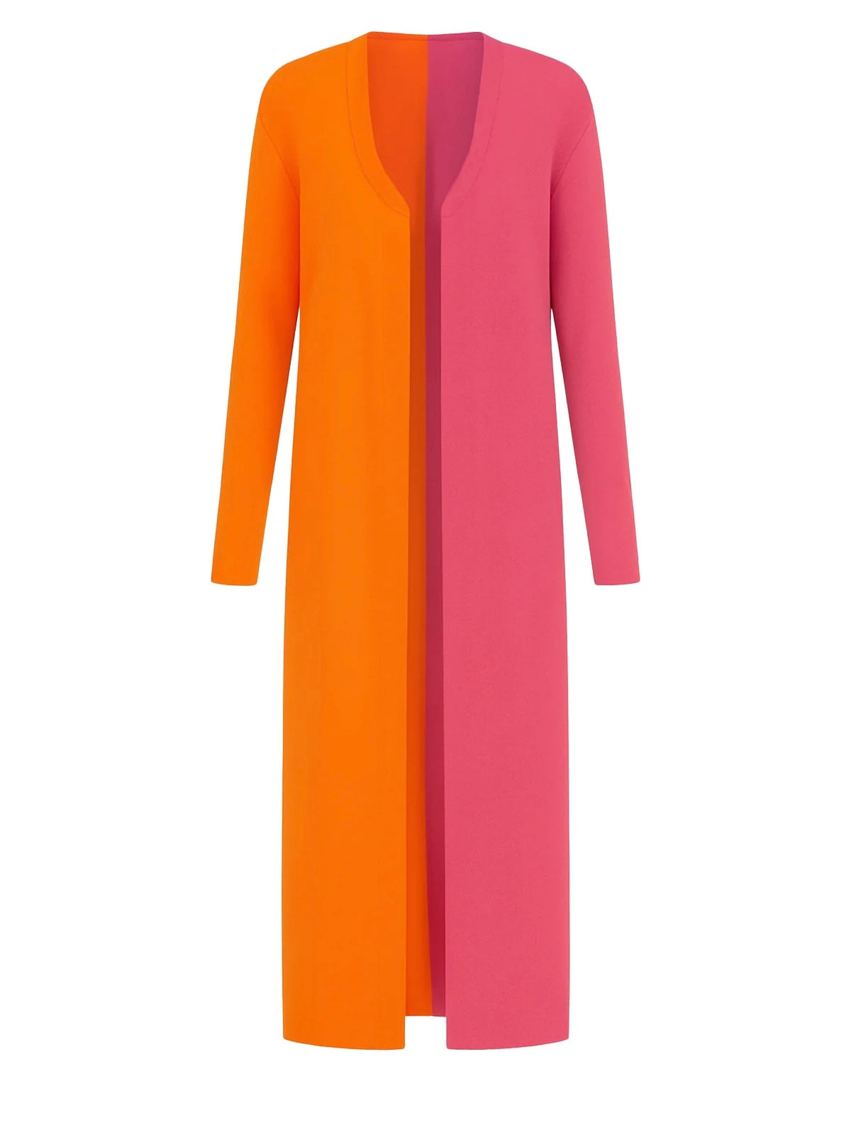 maxi dress with cardigan set Shayla Dress & Cardigan Color Block Set – Beashion Boutique