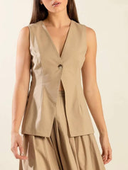 Joanna Woven Sand Vest