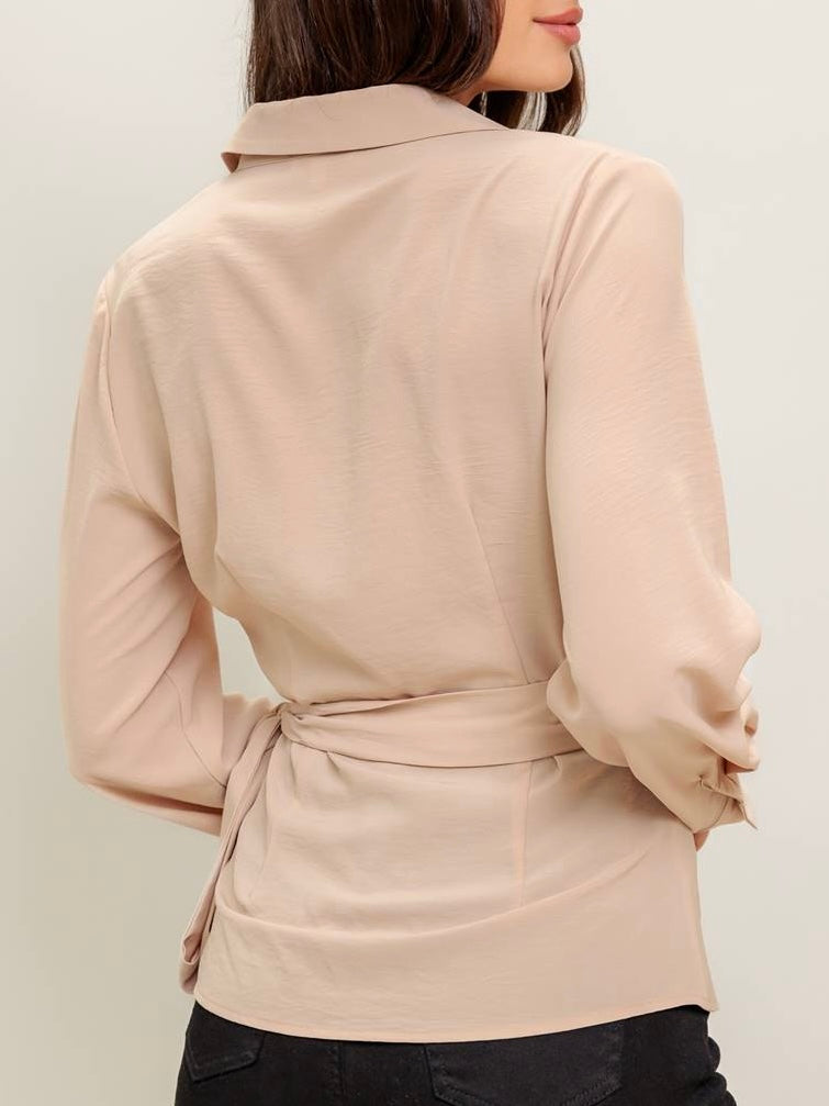 Ysela Woven Wrap Top