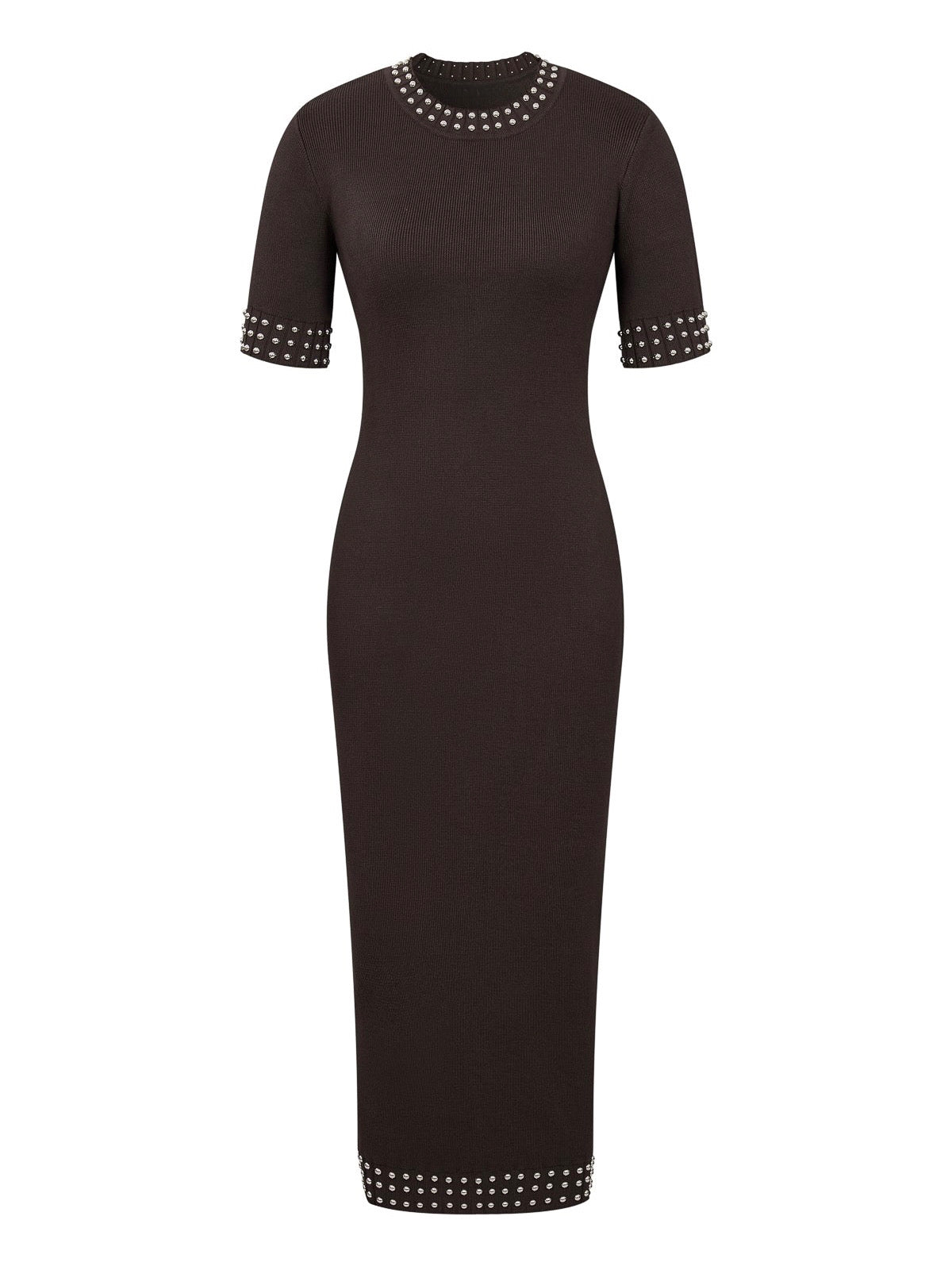 Elowen Studded Knit Midi Dress