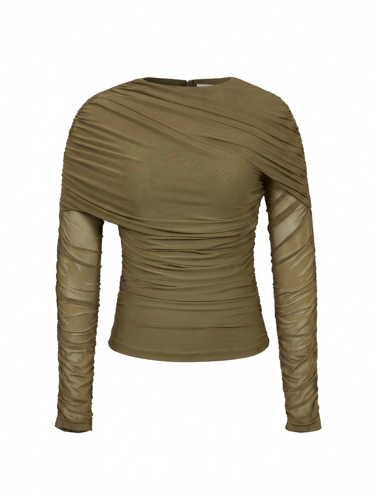 Amaris Ruched Mesh Top