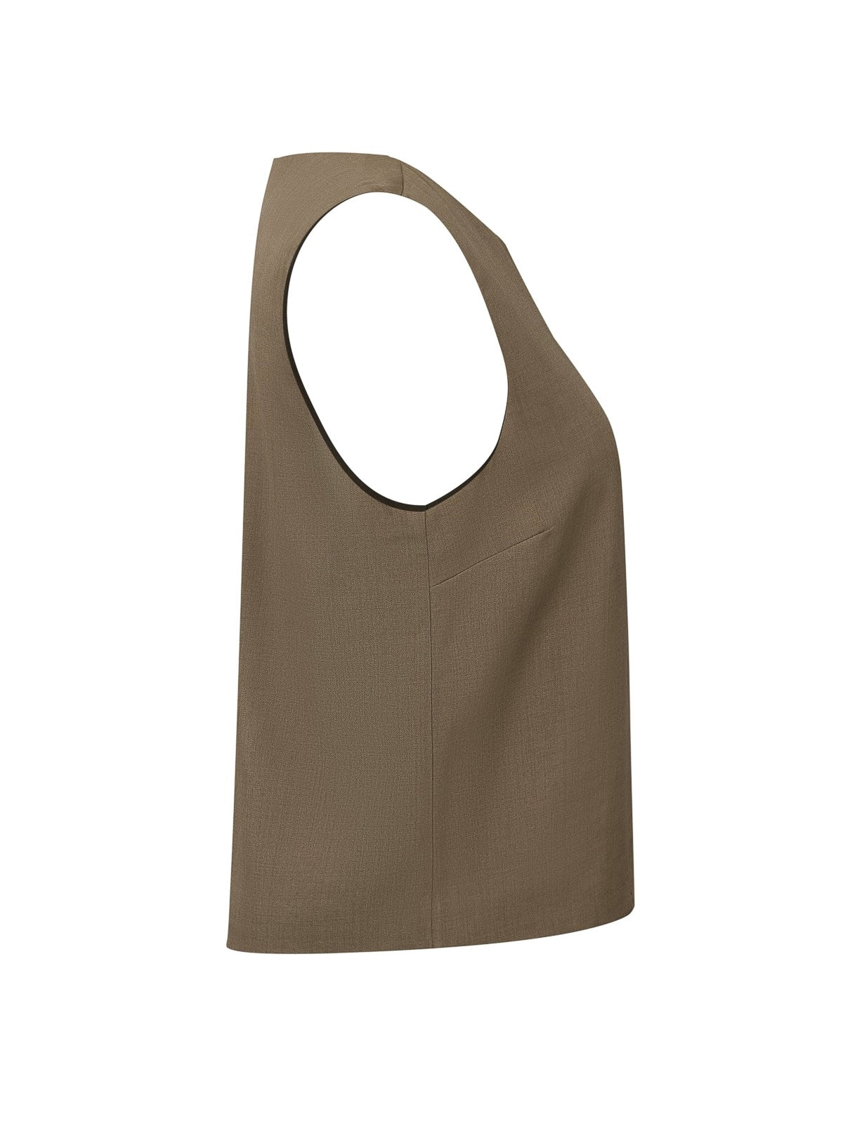 Vianne Asymmetrical Brown Top