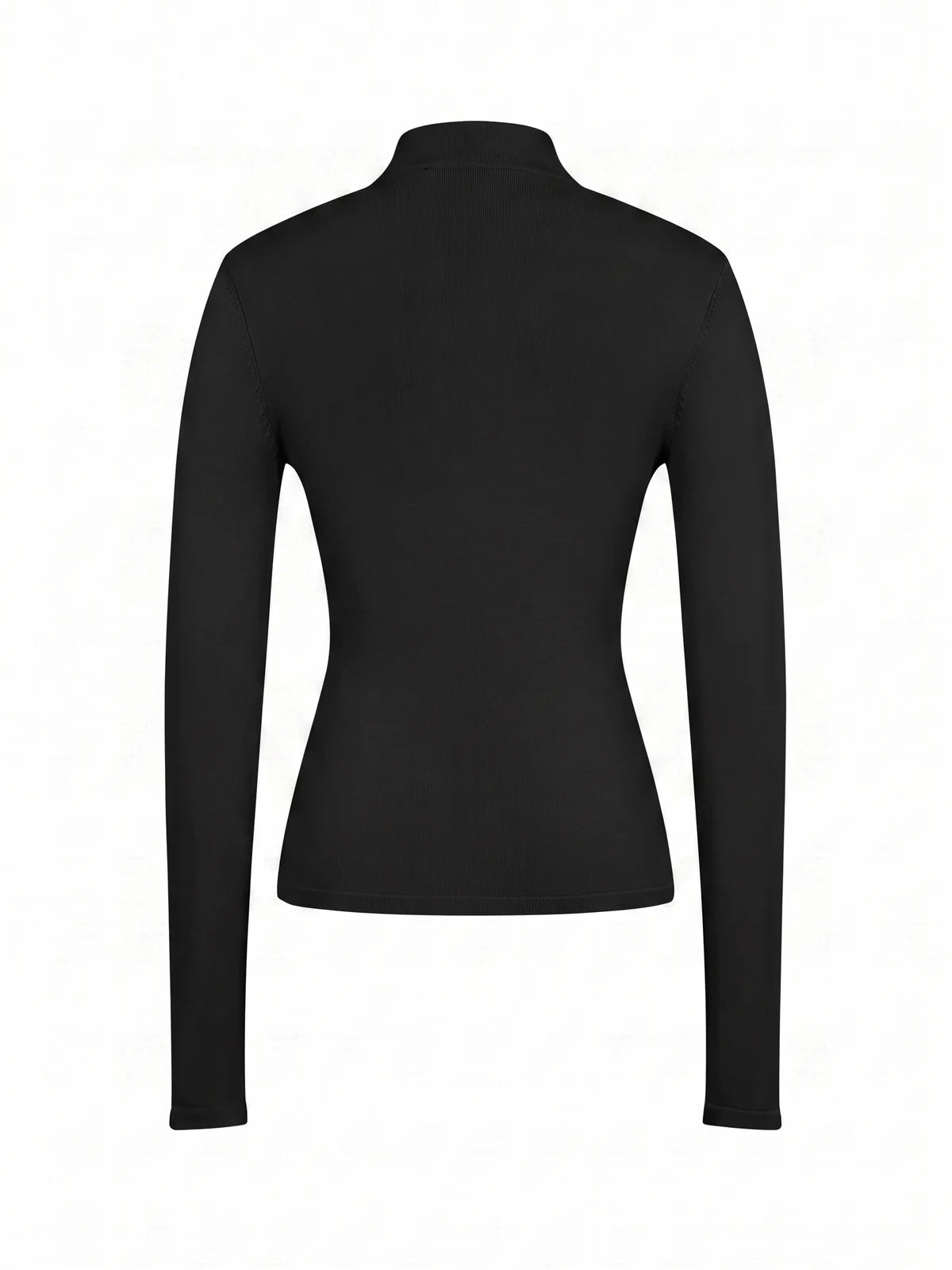 Solène Ruched Button Black Top