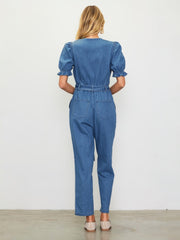Fernanda Washed Denim Jumpsuit FS