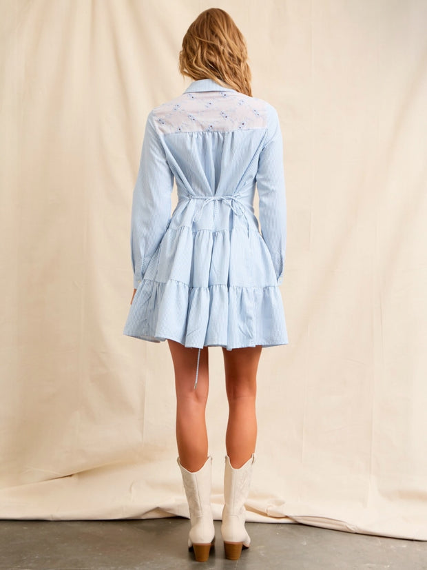 Samantha Stripes & Layers Dress