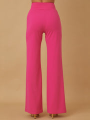 Fuschia Buckle With Button Bottoms