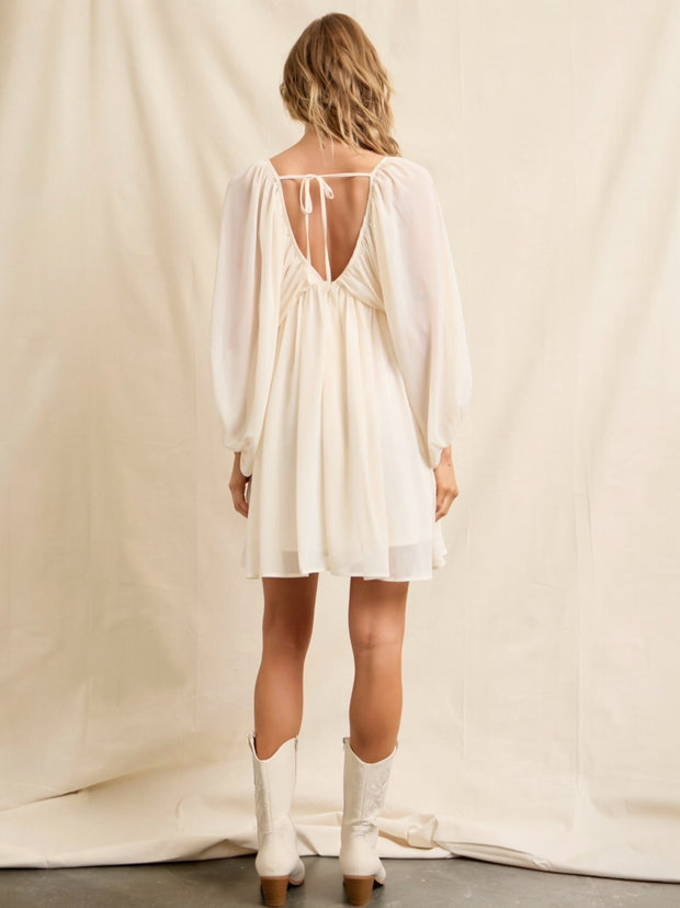 Diana Flowy Cream Dress