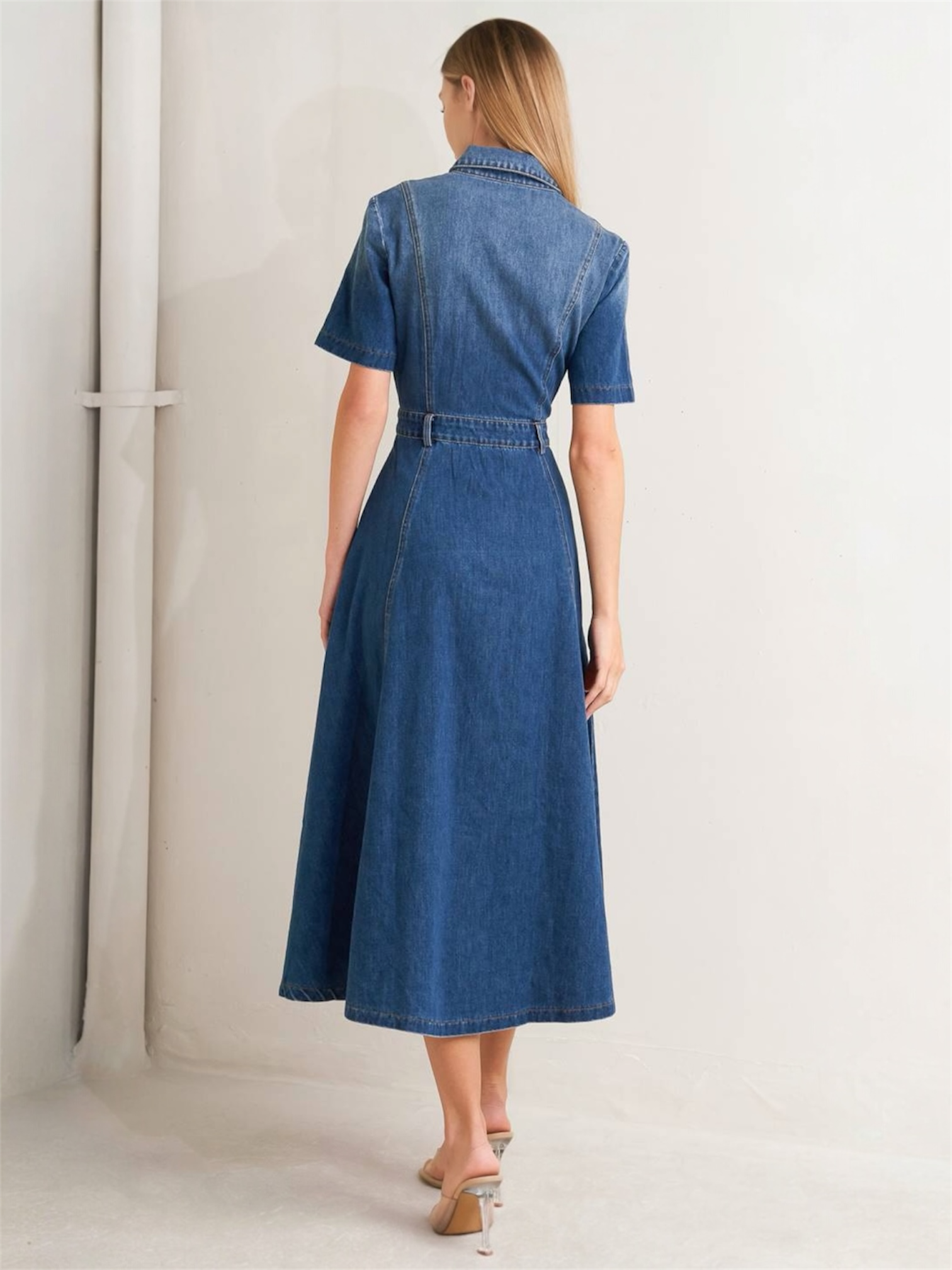 Giovanna Washed Denim Dress