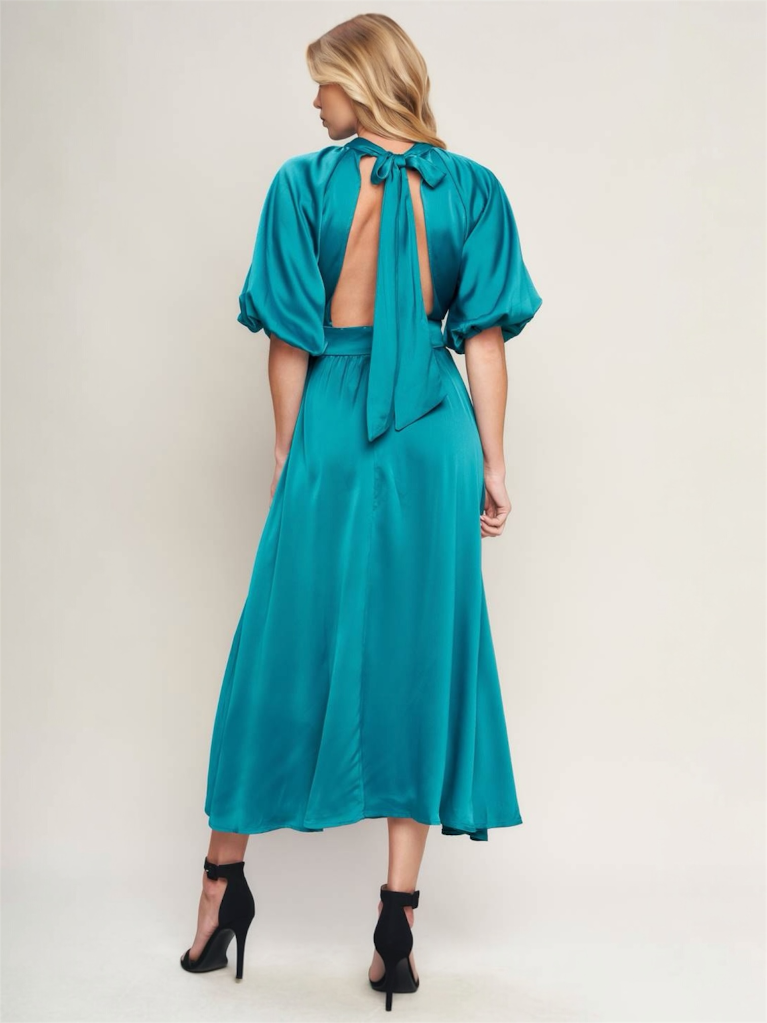 Lorena Woven Midi Dress