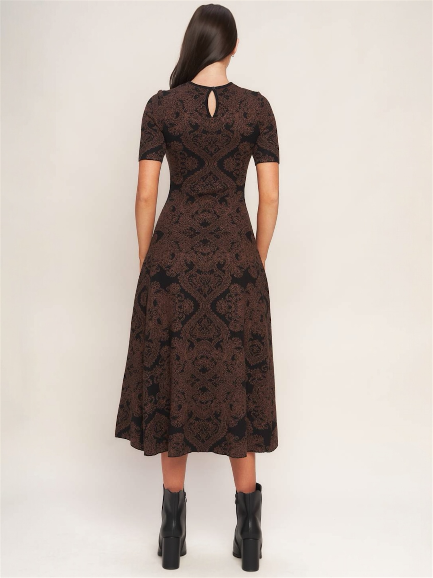 Dafne Jacquard Midi Dress