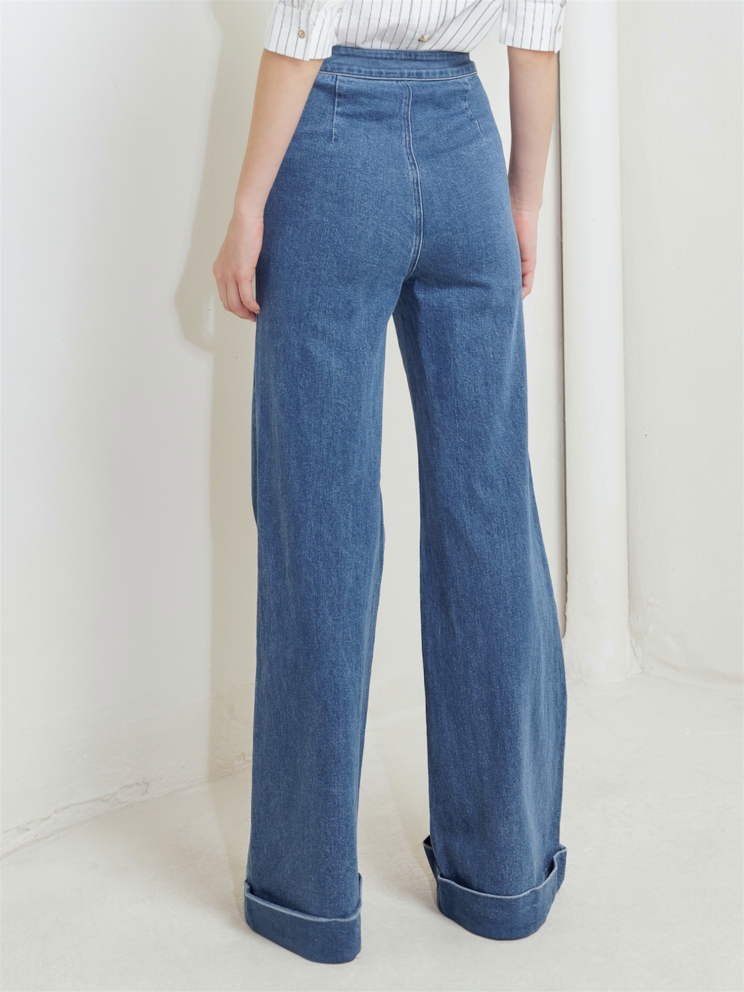 Roxana Washed Button Bottoms