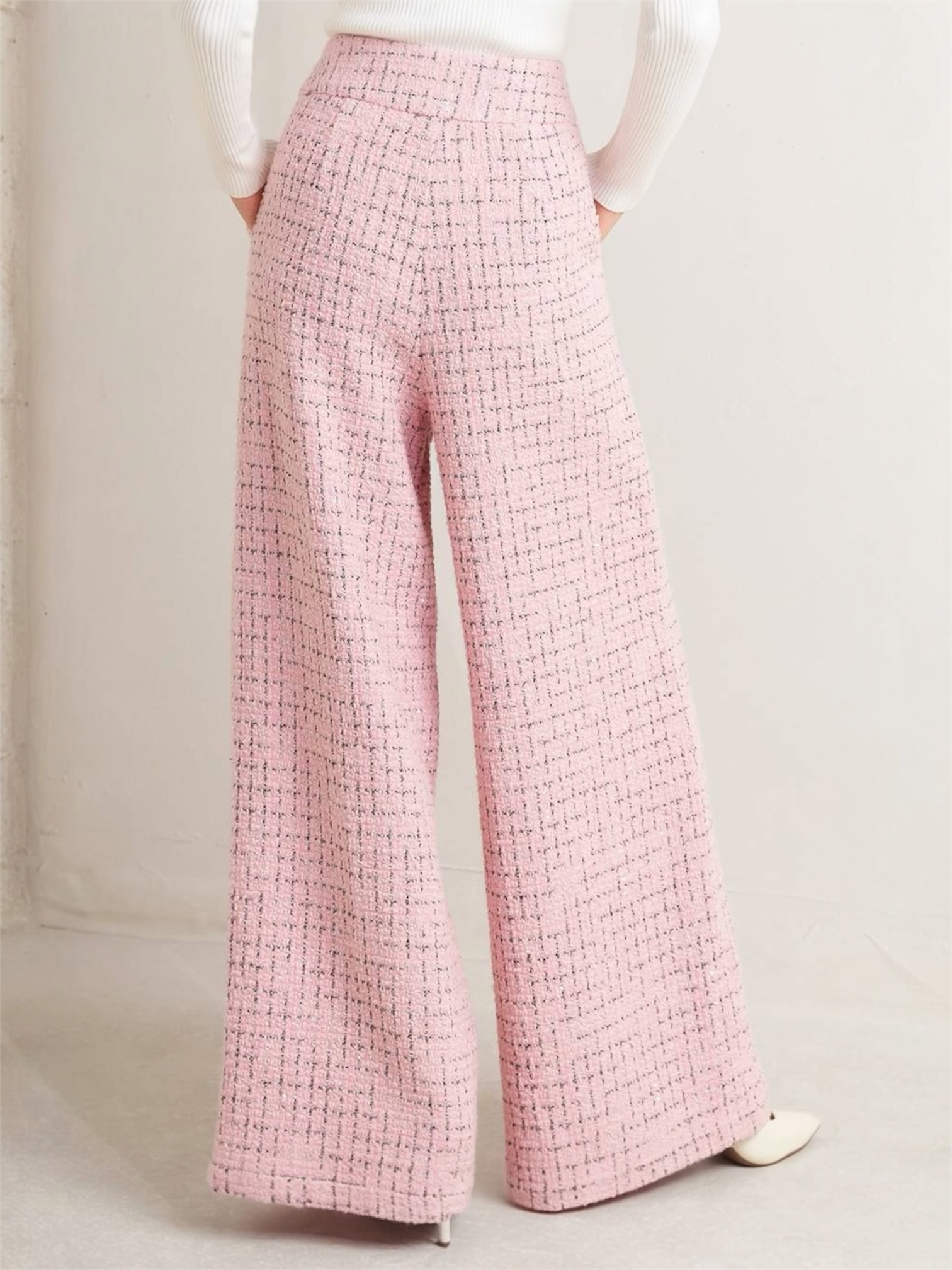 Nadia Tweed Wide Bottoms